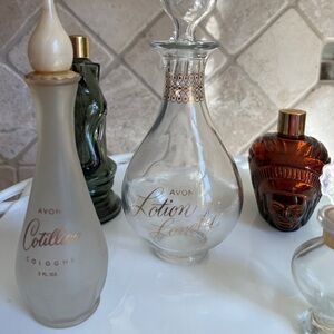 Vintage Avon Perfume Bottles 5 Bottles Cotillion Spicy